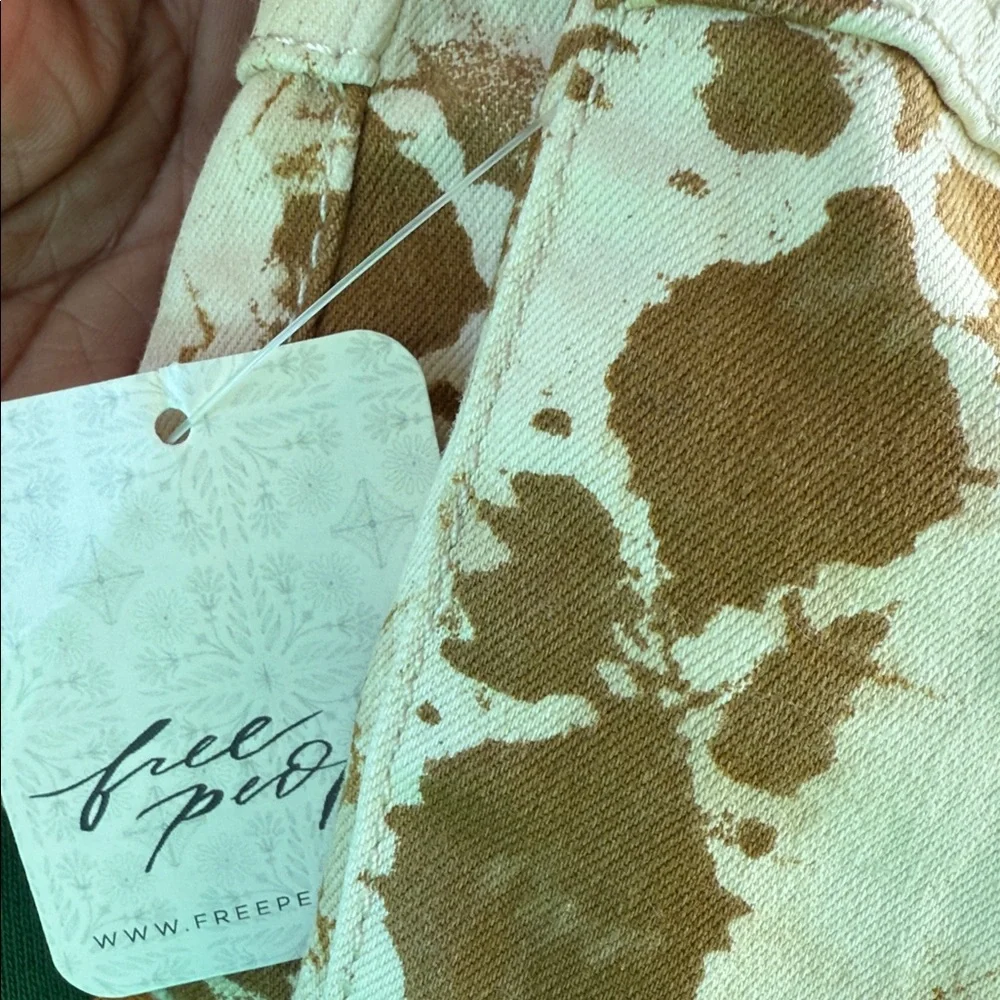 WE THE FREE PENNY OULL ON MID RISE FLARE LEG PANTS SAND COMBO SIZE 30 new w/tags - Picture 4 of 5